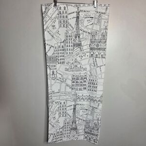 Nicole Miller Home Single Curtain with Rod Pocket Paris Eiffel Tower